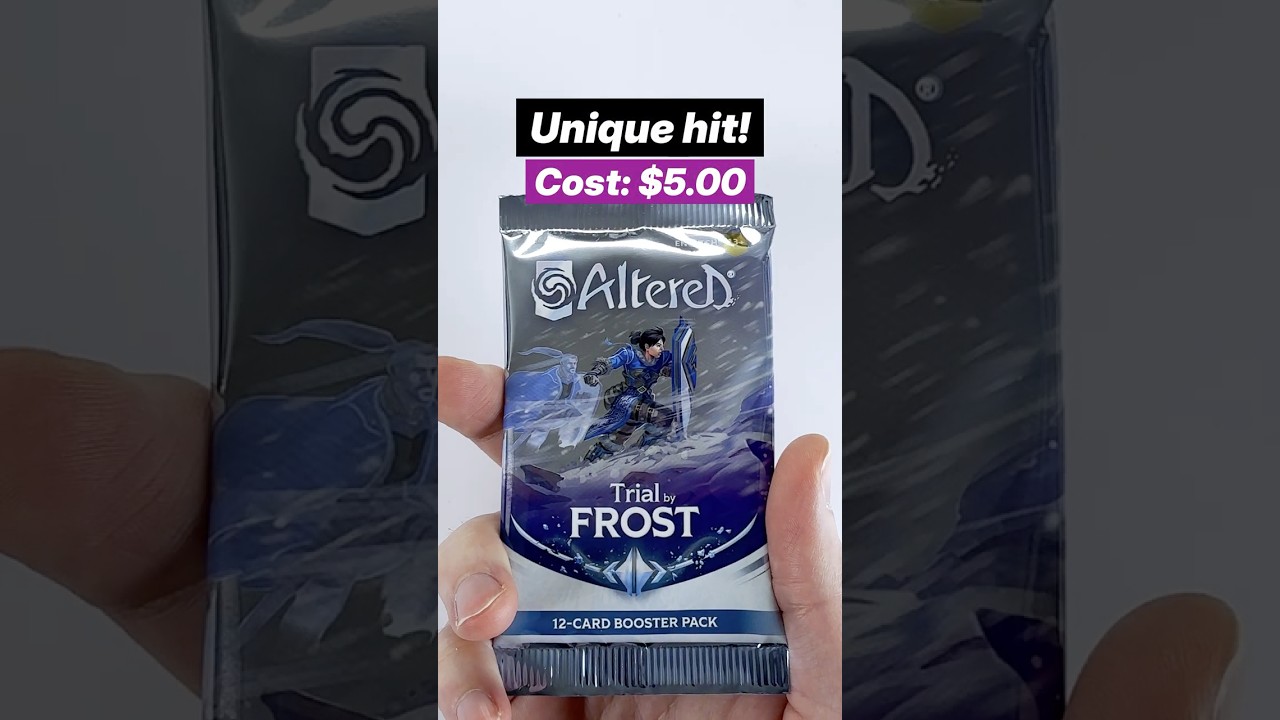 Unique hit! Altered Trial by Frost boosterpack opening #asmr #alteredtcg #unboxing