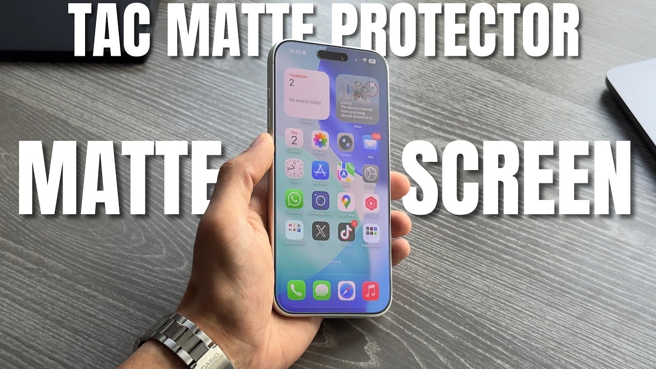 Обзор защитной пленки TAC Matte Screen Protector &mdash; идеальная защита от бликов для iPhone 17 серии