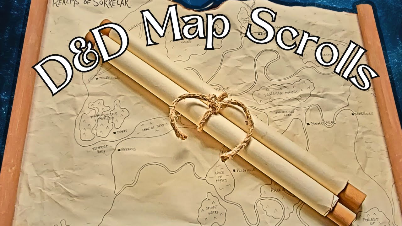 Aged Fantasy Map Tutorial - Coffee Staining & Fire Aging Techniques