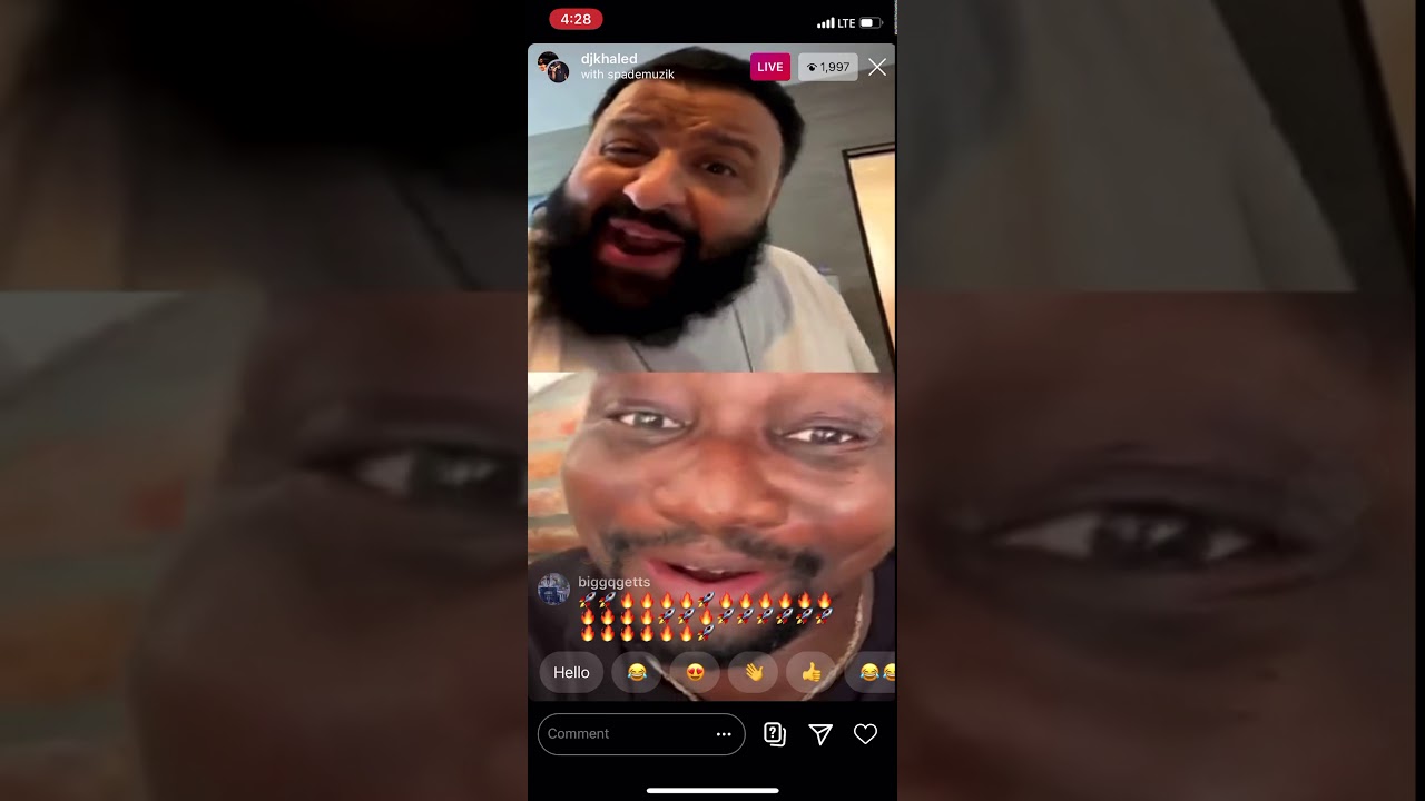DJ Khaled On Instagram Live With Spade Muzak July 8, 2020
