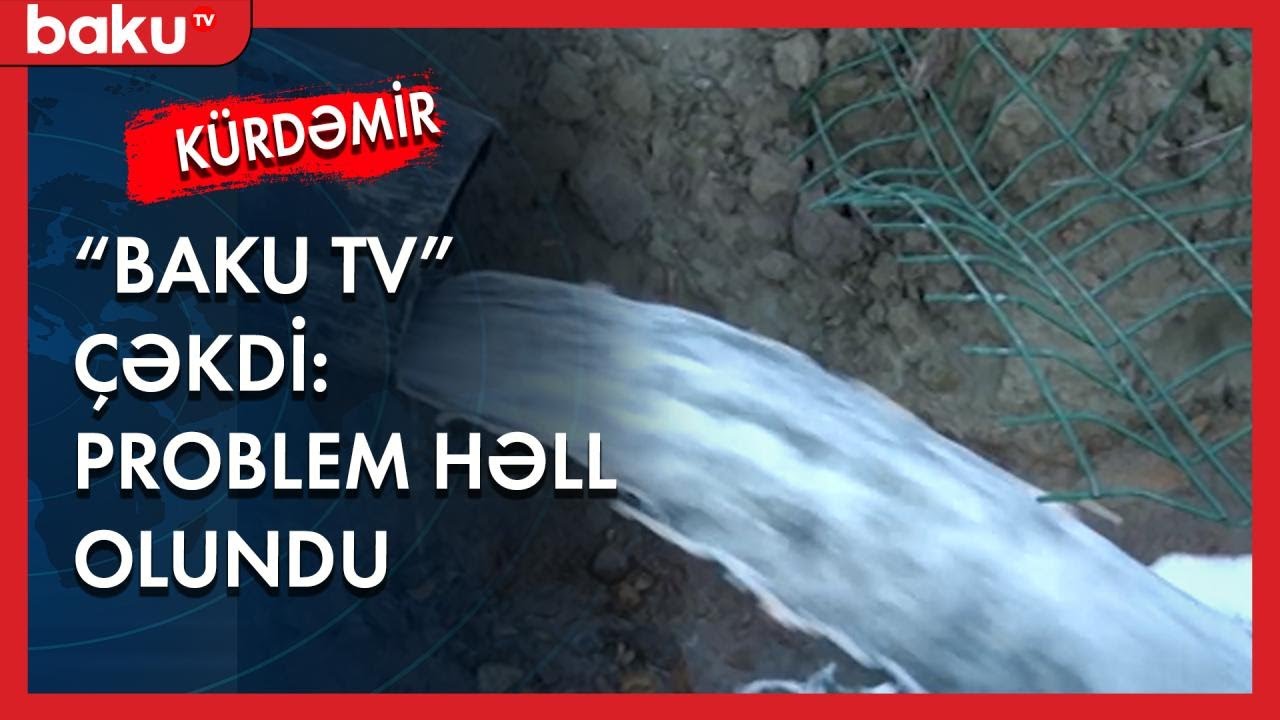 Şilyan kəndinin subartezian quyusunda yaranan çətinlik aradan qalxdı - Baku TV