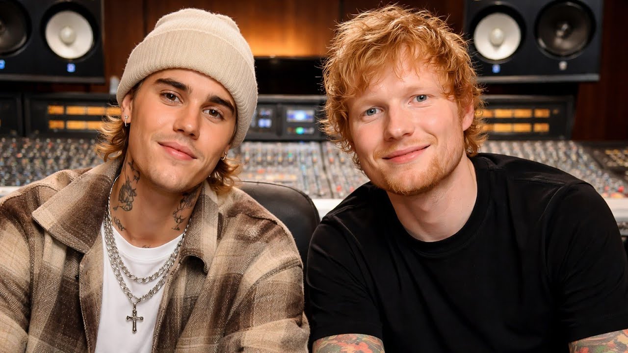 Justin Bieber ft. Ed Sheeran - Echo in my head ( Music Lyric video)