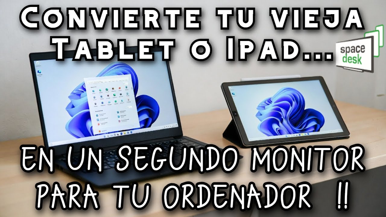 Convierte una Tablet en un segundo Monitor gratis !!