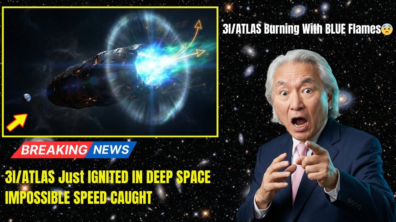 3I/ATLAS Just IGNITED — Now Burning With BLUE Flames in Deep Space | Michio Kaku