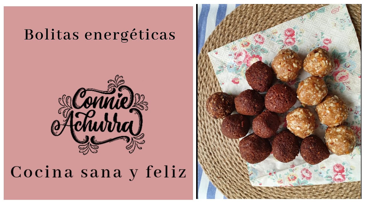 Bolitas energéticas dulces en 2 versiones