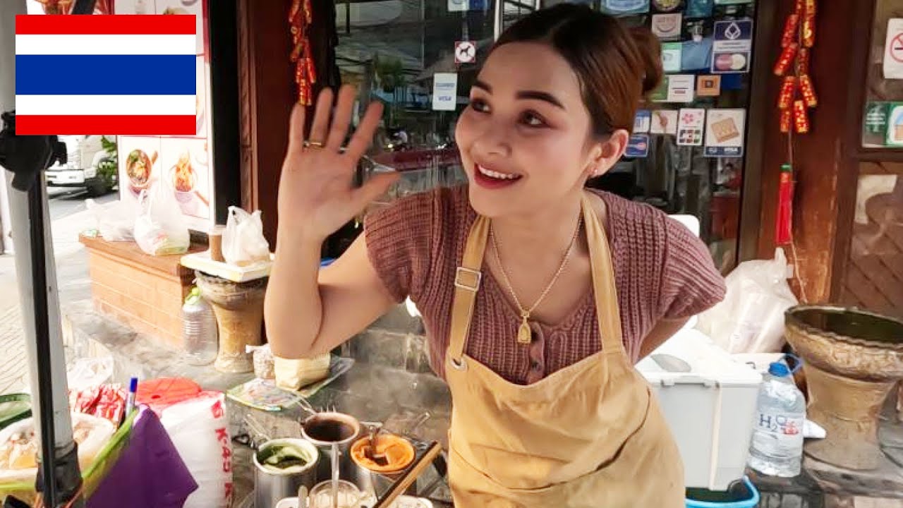 Кофейная леди с милой улыбкой каждое утро: кофе Ploysai 🇹🇭 уличная еда в Бангкоке, Таиланд