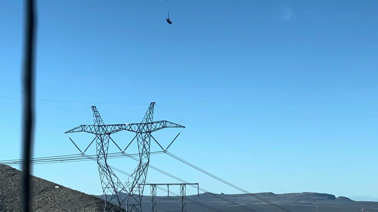 Flying Linemen. South of Clark Mountain, CA. 2-22-26