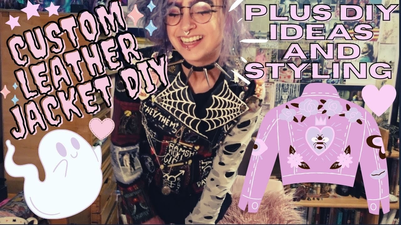 Custom Alt/Punk Jacket Tutorial - Craft With Me + DIY Ideas + Styling ! 🪡✂️💖