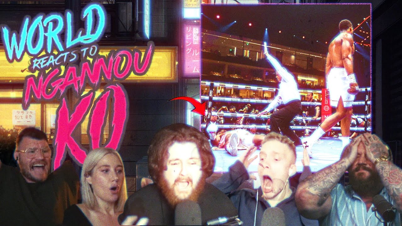 WORLD REACTS TO JOSHUA KNOCKING OUT FRANCIS NGANNOU (COMPILATION)