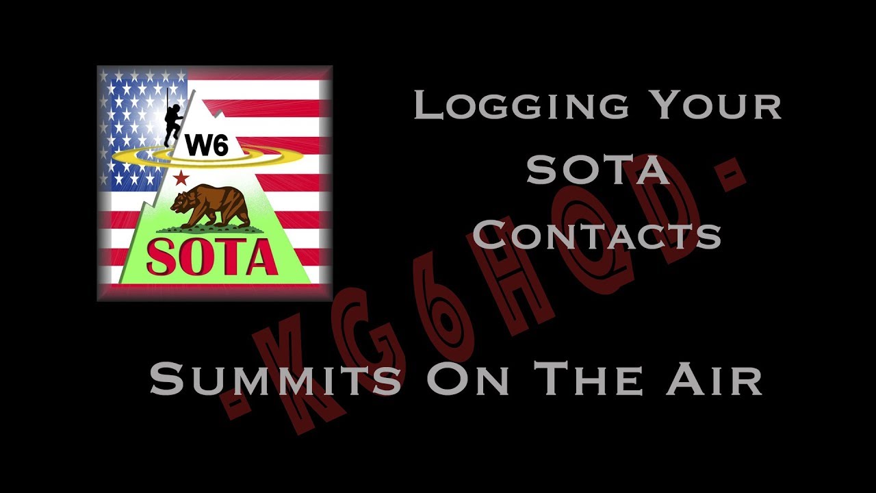 How To Log A SOTA (Summits On The Air) Radio Contact
