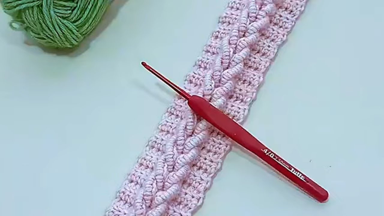 Crochet Stitch Braided Headband
