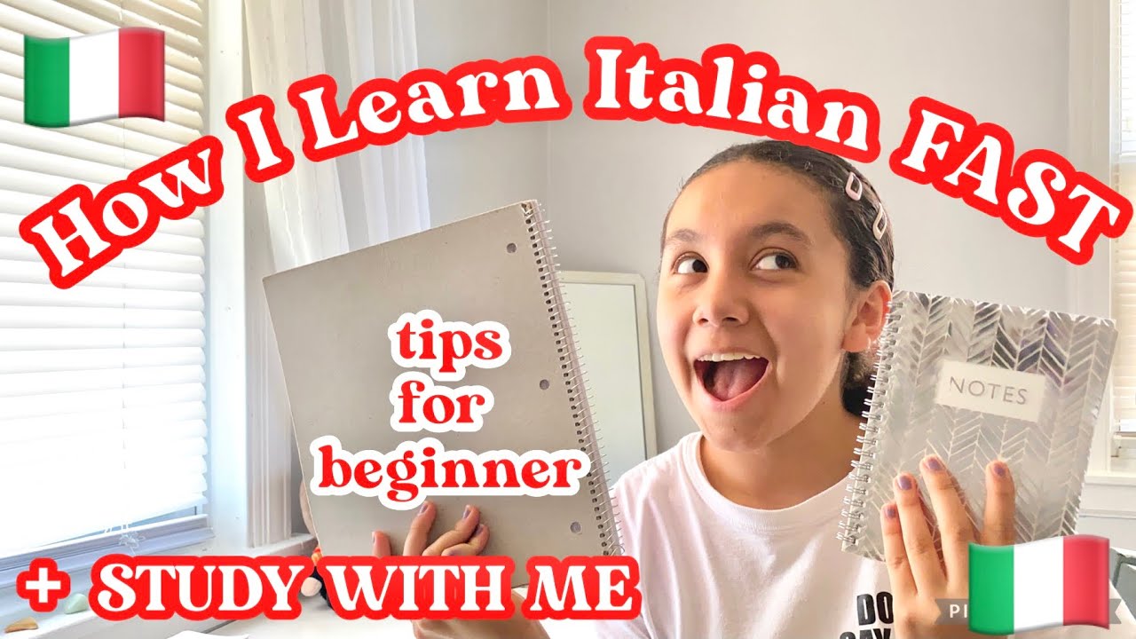 🇮🇹HOW I LEARN ITALIAN FOR BEGINNERS (my beginner secret to learn Italian | STUDY ITALIAN WITH ME