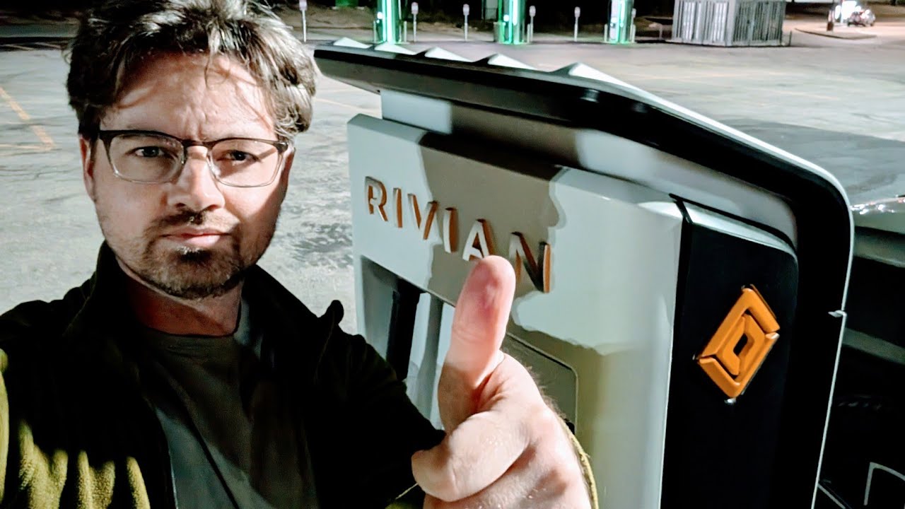 NEW Rivian Fast Charging station in west Michigan