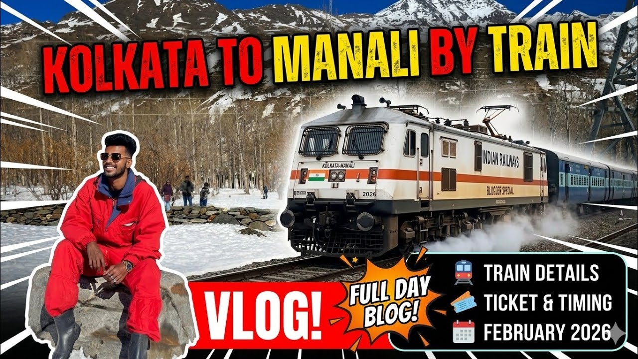 Kolkata to shimla Manali train se 🚂 | Shimla Manali tour vlog | Manali train trip 2026 | Shimla trip