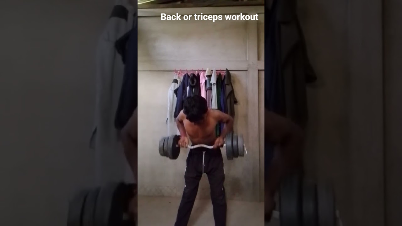 back or tricep workout please like or comment and share and subscribe me