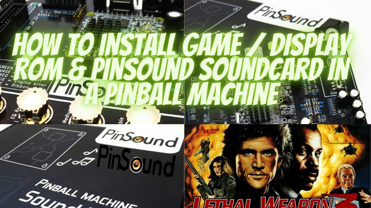 How to Install Game / Display ROM & PinSound soundcard in a Pinball Machine. Awesome upgrades!