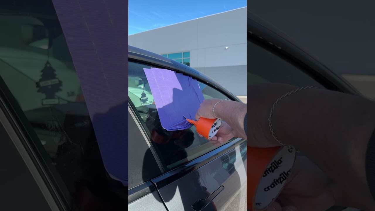 Using tape to open the car's window!