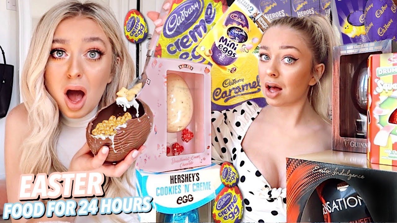 I ONLY ate EASTER Food for 24 HOURS!!