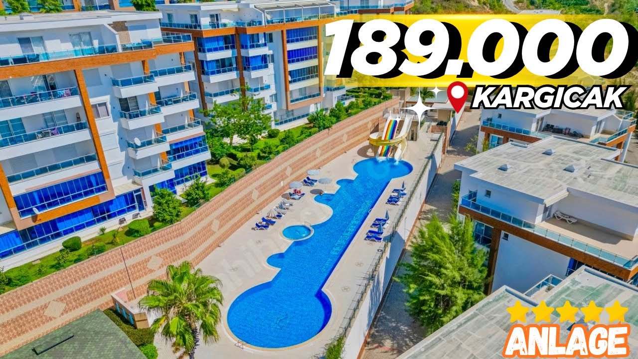 Luxus-Duplex in Alanya Kargicak mit 3 Pools und Terasse! | 3+1 Traumwohnung für 189.000 € 😍🇹🇷