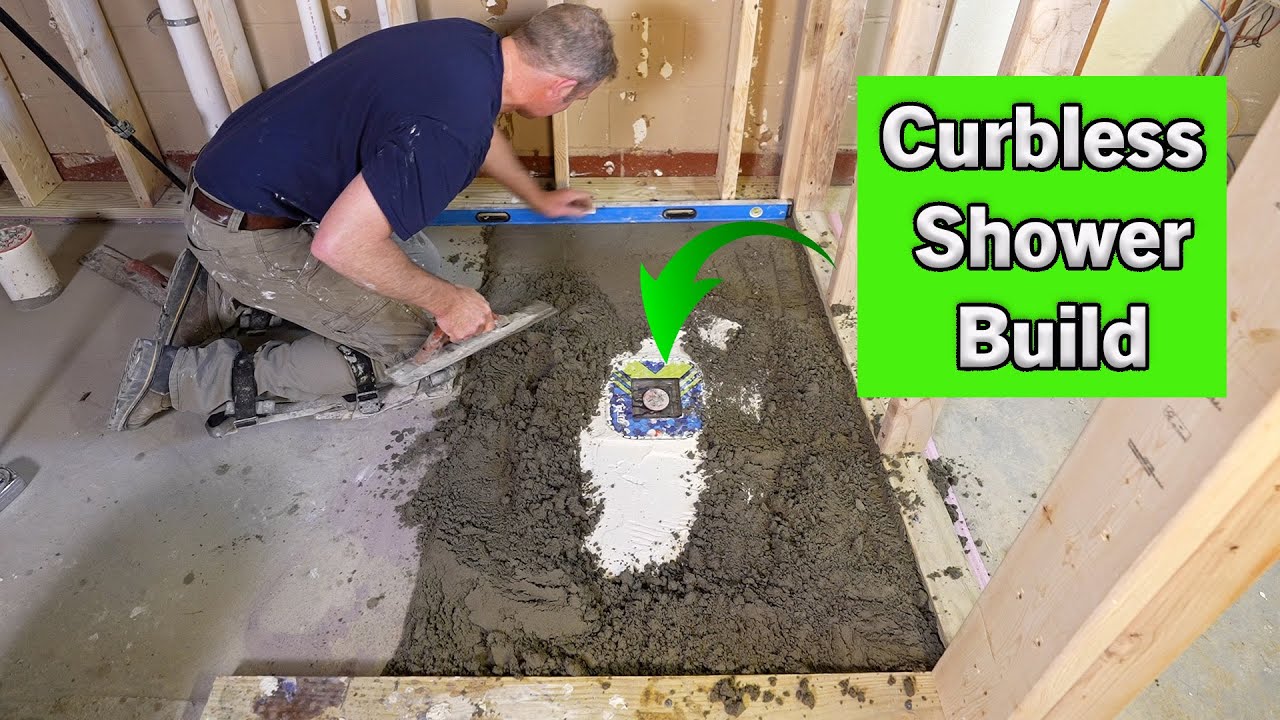 Curbless Shower Build over Concrete