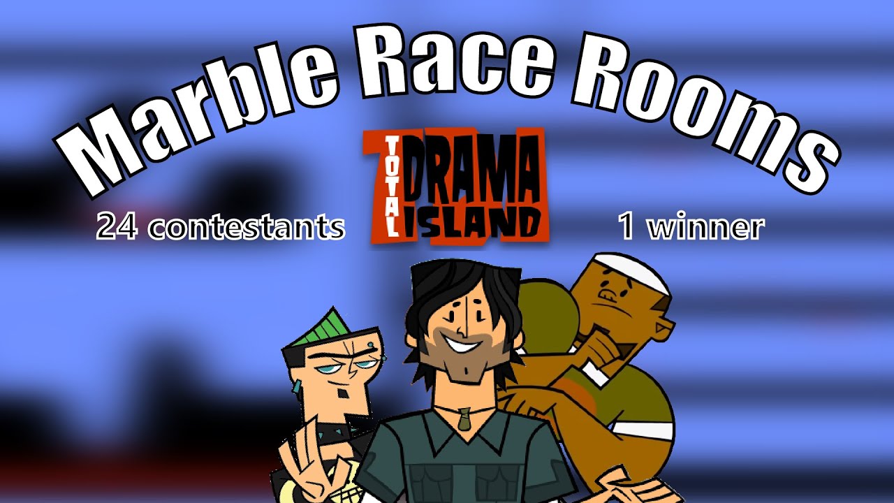 Total Drama | Marble Race Rooms | 24 Contestants