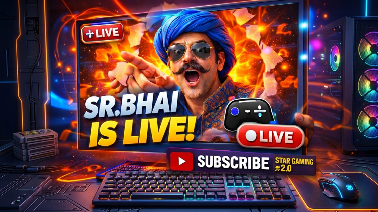 SR BHAI IS LIVE | GIVEAWYE ! SCARFALL 2.0  @STAR_GAMING_2.0_SF LIVE STREAM #srbhai1m  DAY 24