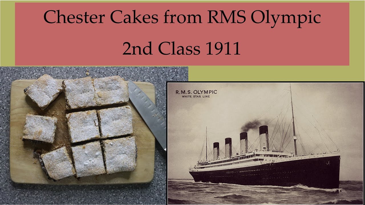 Dessert from the RMS Olympic! 2nd Class from 1911