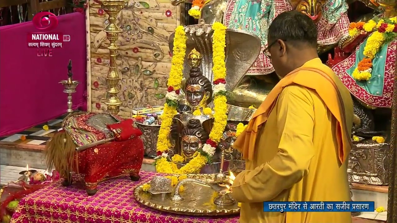 Morning Aarati from Chattarpur Mandir : 04th October 2022