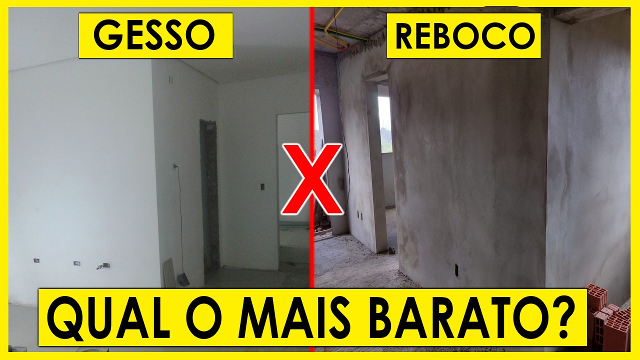 GESSO OU REBOCO - COMO ECONOMIZAR NA OBRA