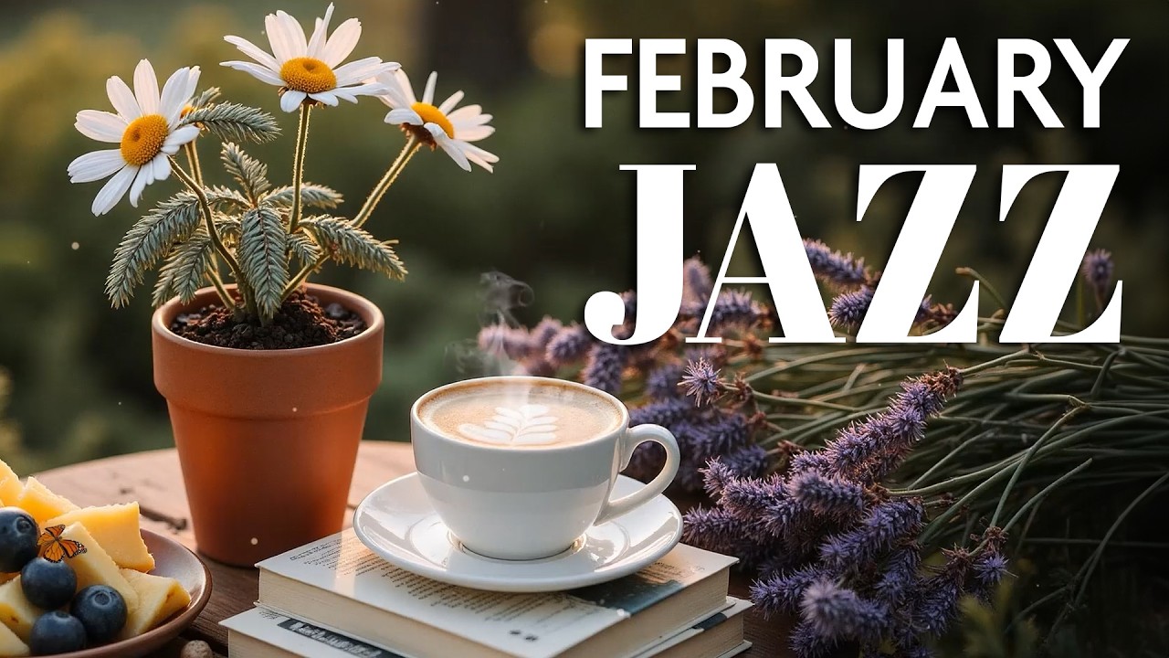 Relaxing Day with Delicate February Morning Coffee Jazz Music & Sweet Bossa Nova Piano