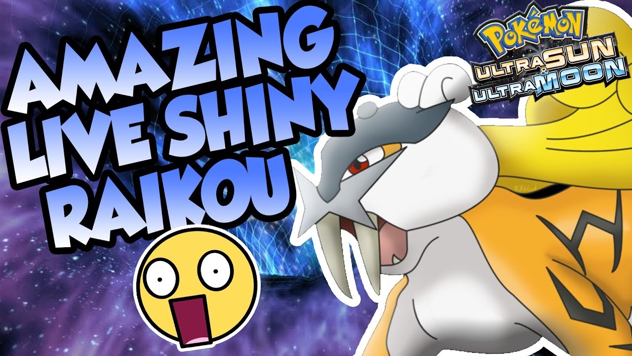 AMAZING SHINY RAIKOU REACTION! Live Shiny Raikou In Pokemon Ultra Sun and Moon - Pokemon USUM Shiny