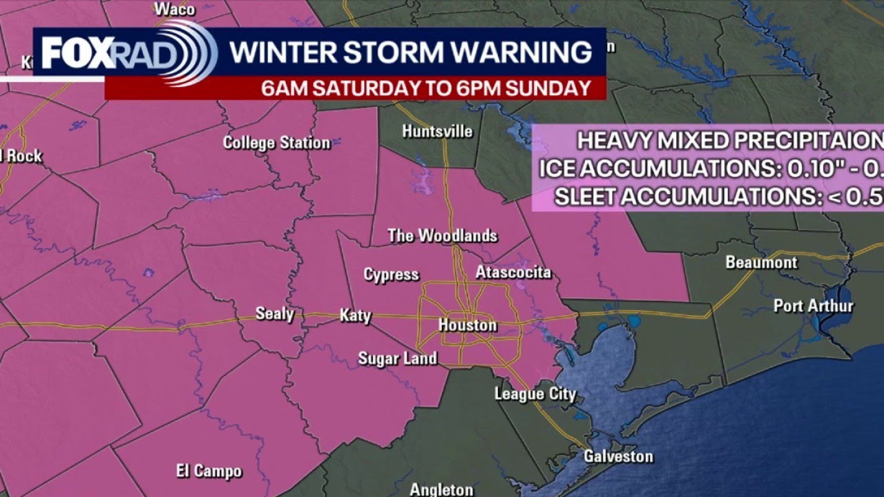 Houston winter storm warning, extreme cold warning: What it means