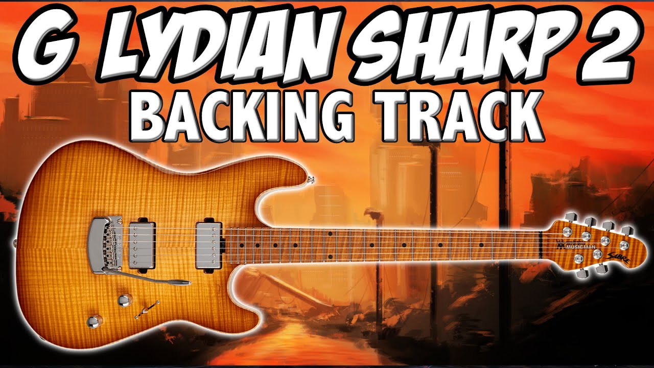 G Lydian Sharp Two Guitar Backing Track  | Rock Style