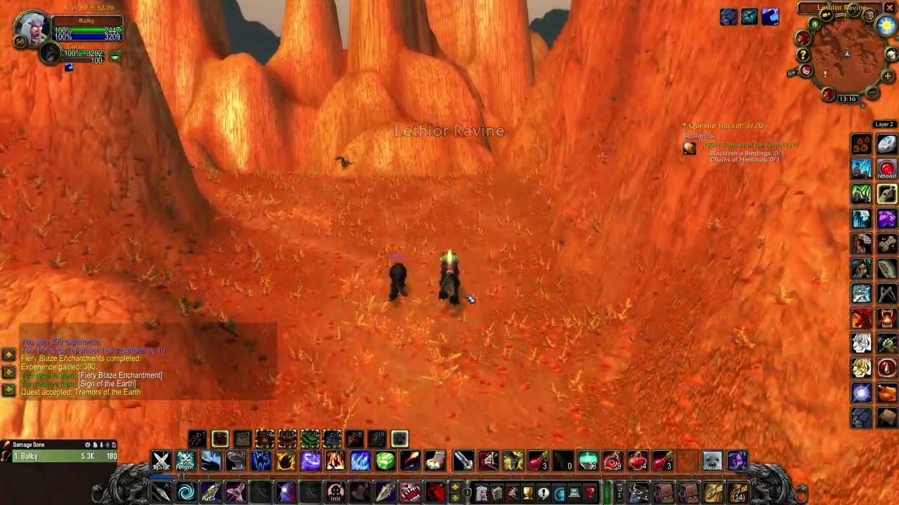 Tremors of the Earth (WOW classic quest)