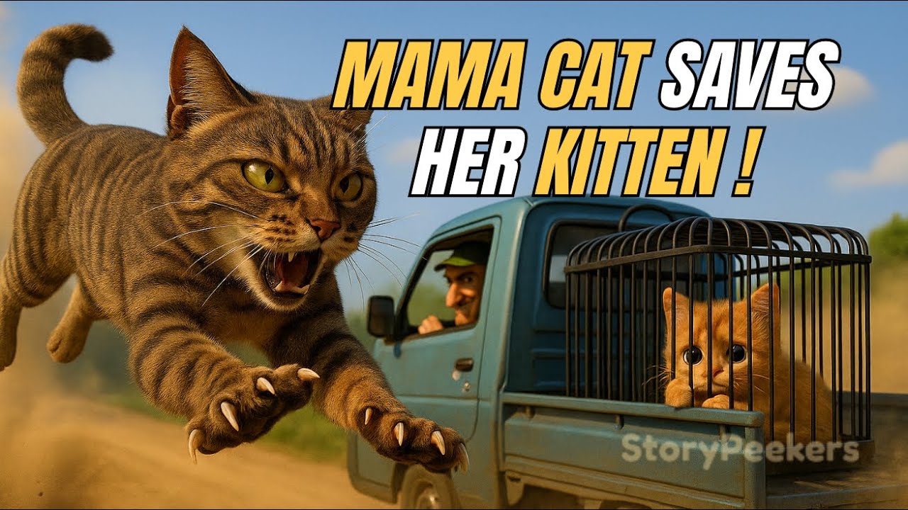 Mama Cat Saves Kitten 🐾 | Cat Rescue Story | Emotional Cat Animation