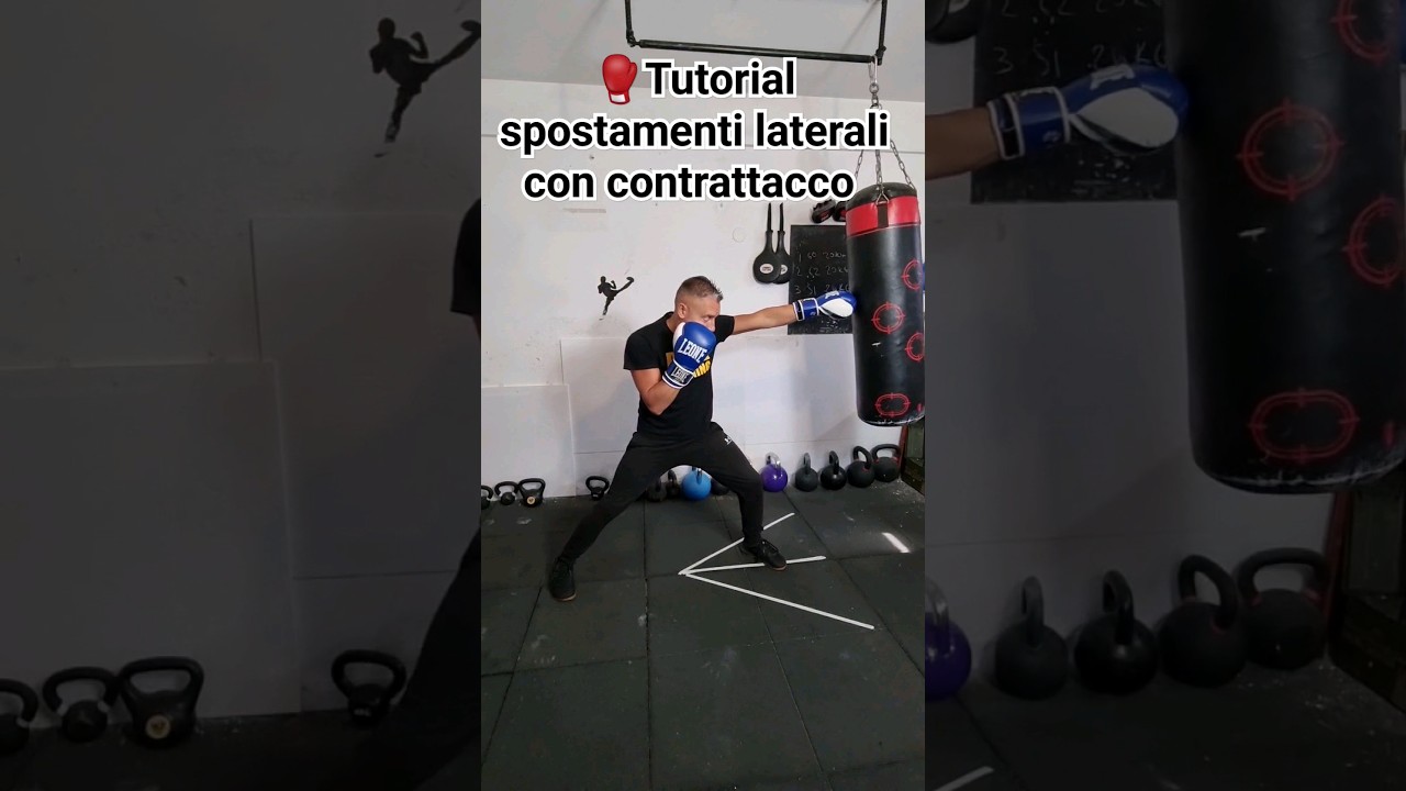 Boxe come imparare gli spostamenti laterali con contrattacco #boxe #sport #tutorialboxe