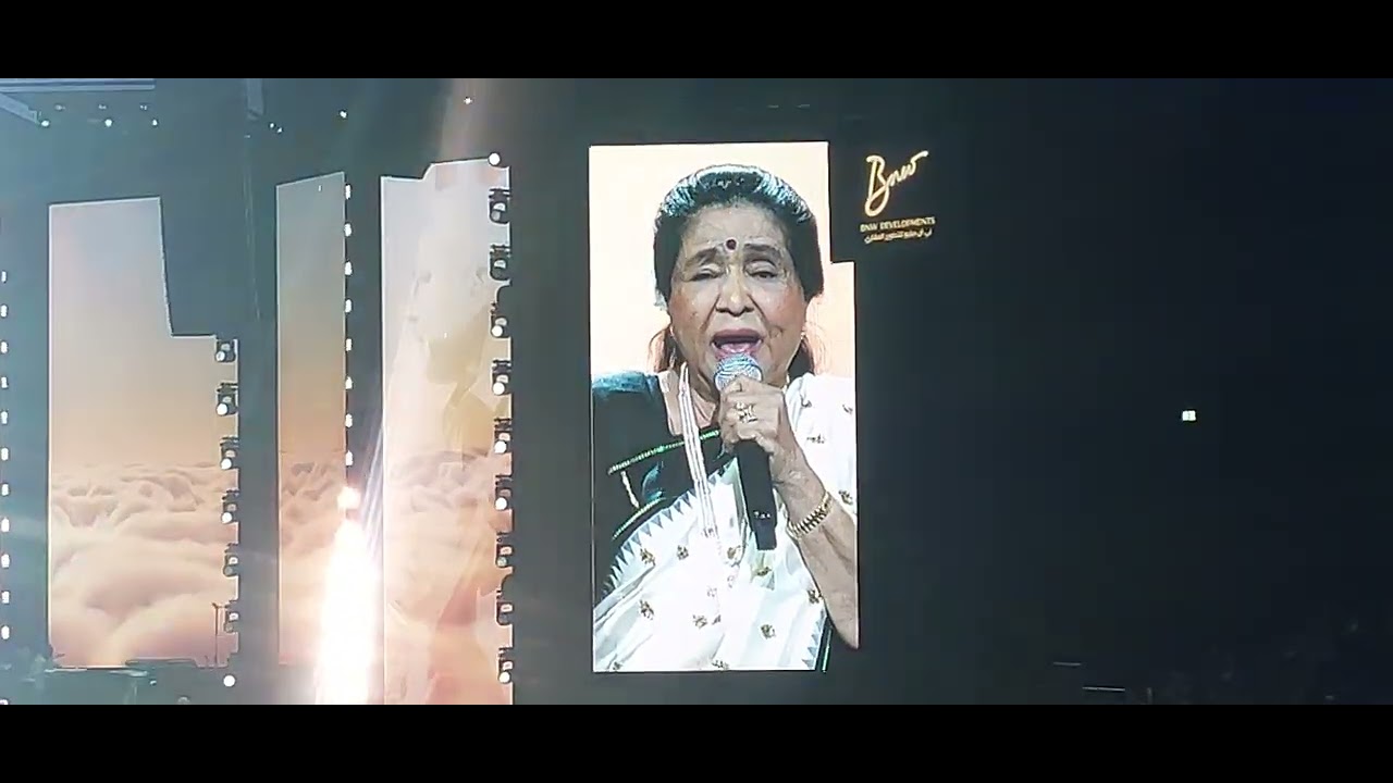 Asha Bhosle and Sonu Nigam Live @ Dubai# Asha Bhosle Concert # Coca Cola Arena  # somabanerjee