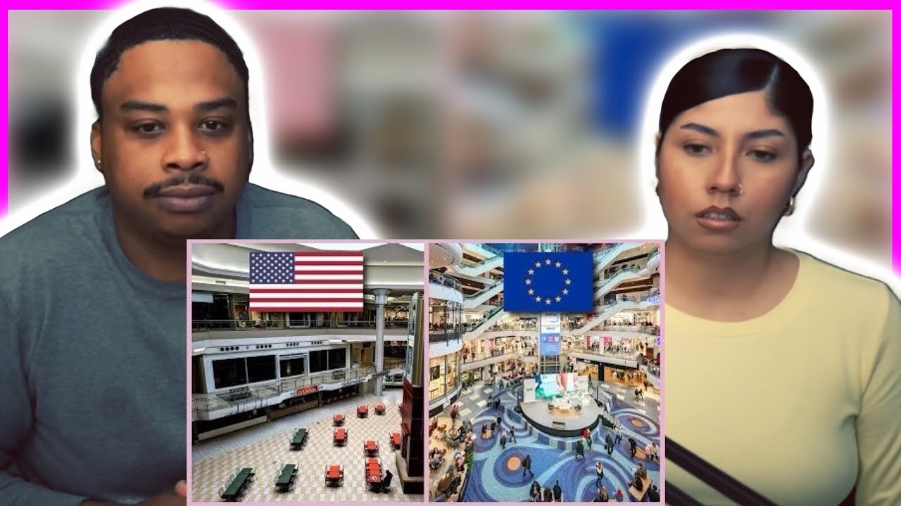AMERICANS REACT TO WHY US MALLS ARE DYING & EUROPEAN MALLS AREN'T