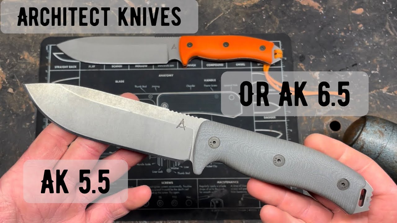 Ножи Architect Knives AK 5.5 и 6.5 в cpm3v. Какие из них вам больше по душе?