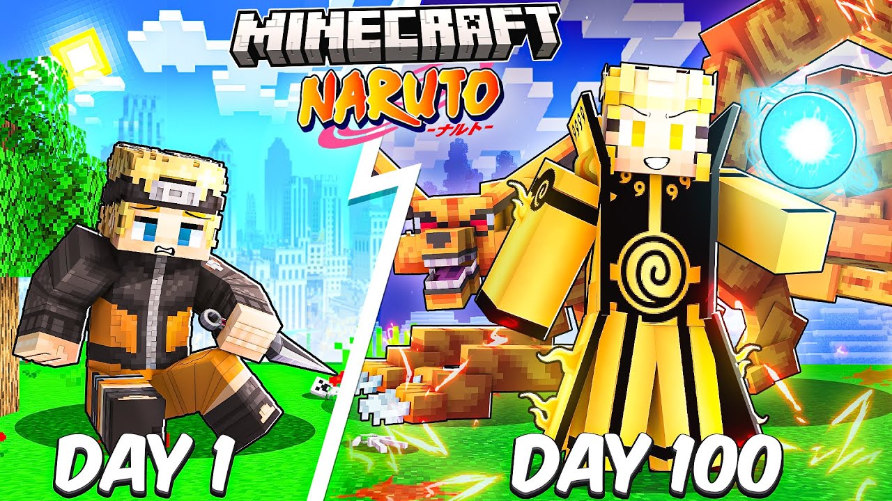 I Survived 100 Days as Naruto in Minecraft… Here’s What Happened