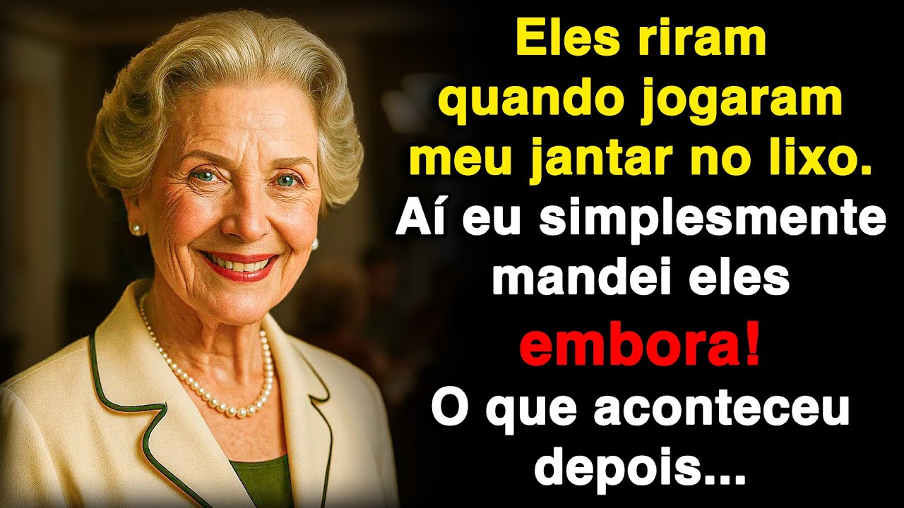 Eles riram quando jogaram meu jantar no lixo. Aí eu só mandei eles embora!