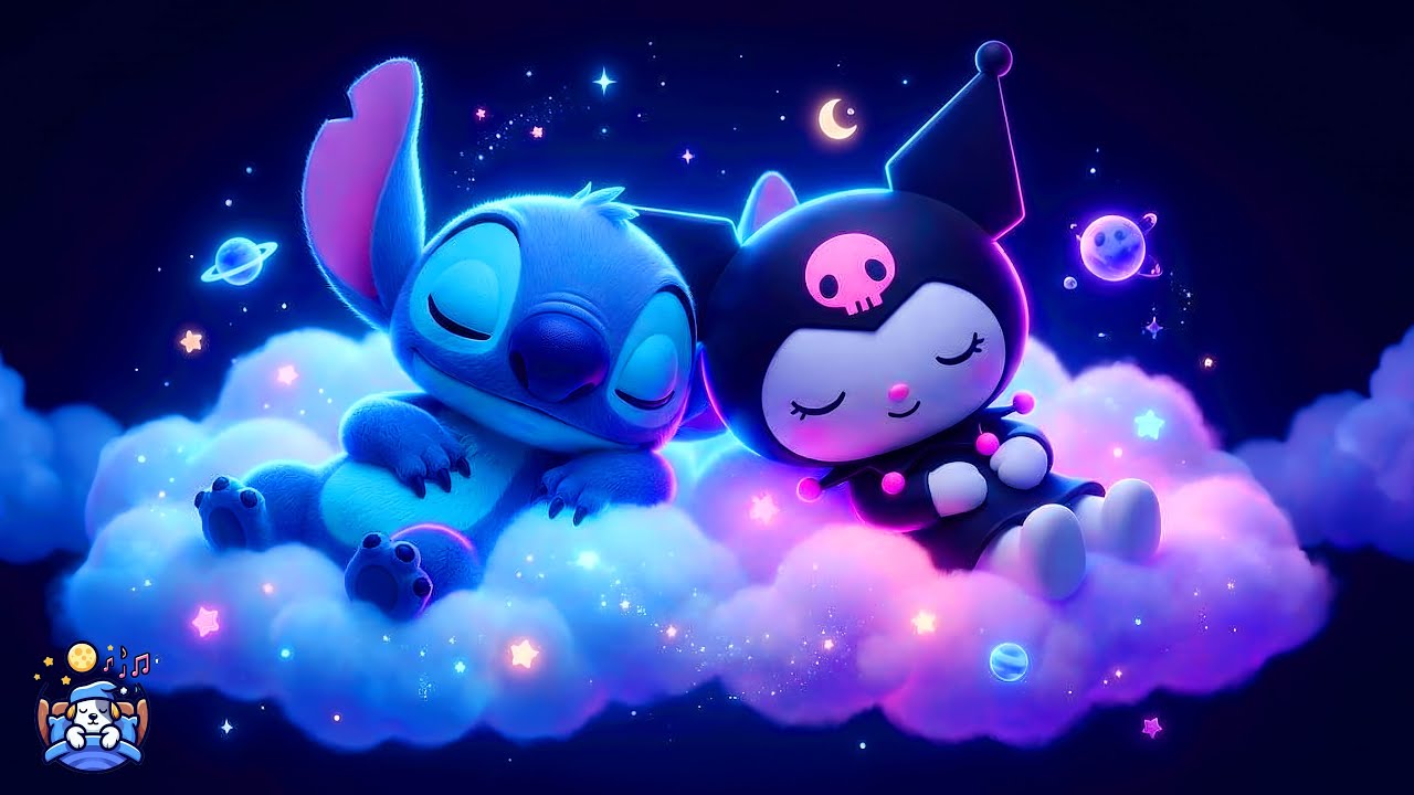 Музыка Моцарта и Брамса на фортепиано в исполнении Stitch и Kuromi | Музыка для сна, которая сним...