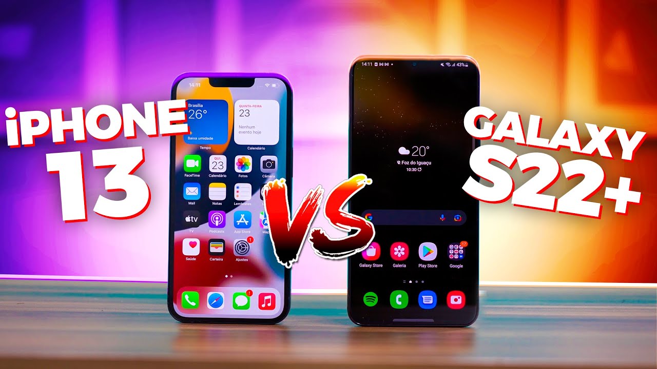 iPHONE 13 vs GALAXY S22+ | Qual é o MELHOR? Comparativo!