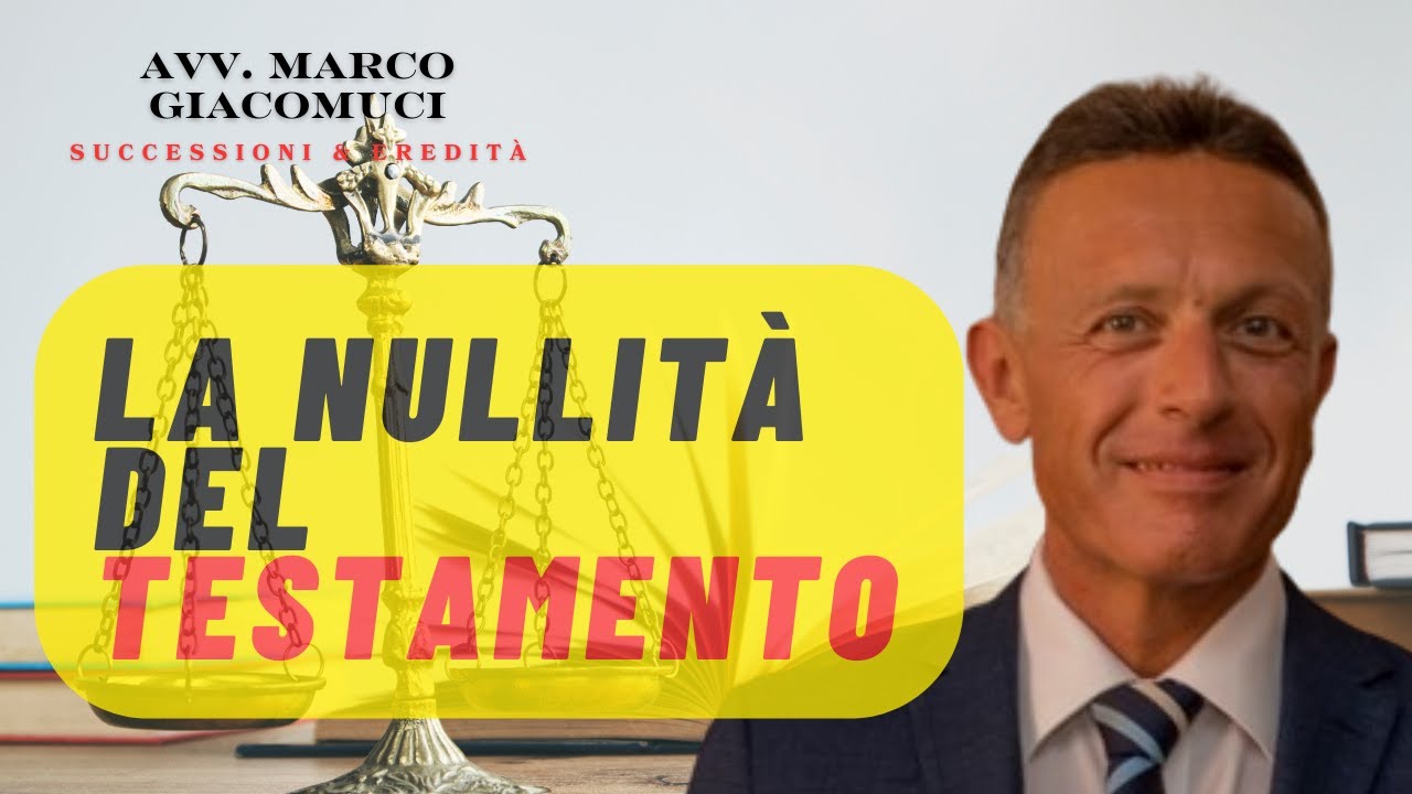 La nullità del testamento