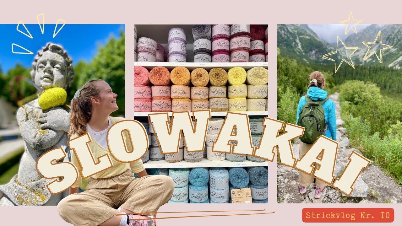 SLOWAKAI/reise und stricke einmal quer durchs Land mit mir/Reise-Strick-Vlog 🇸🇰🧶🧳