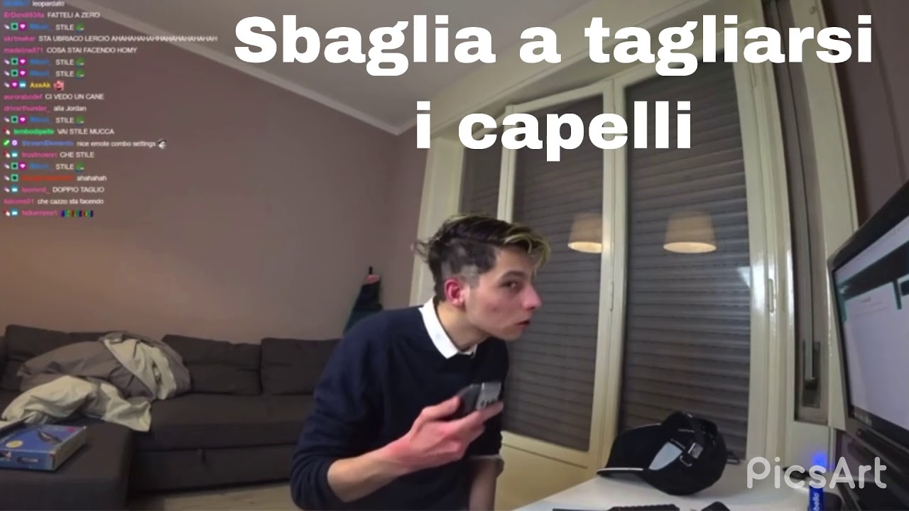 Homyatol UBRIACO SBAGLIA a tagliarsi i capelli in live