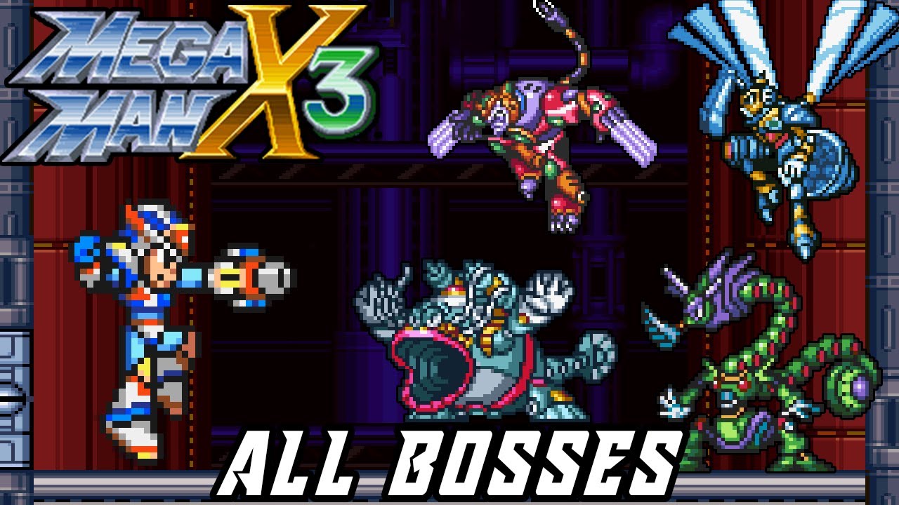 Mega Man X3 (SNES) - All Bosses [No Damage]