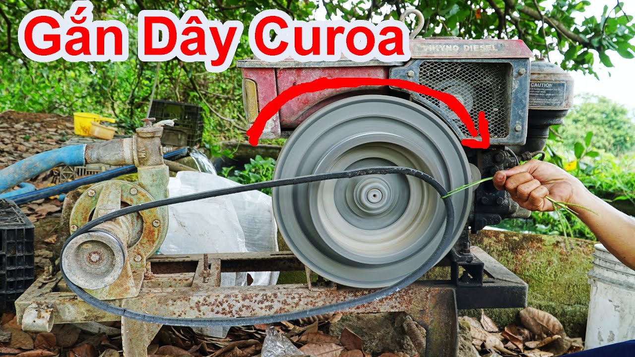 Cách Gắn Dây Curoa Khi Máy Đang Quay / Mẹo Quay Máy Bơm Gắn Dây Coroa Máy Dễ Dàng Cho Người Nông Dân