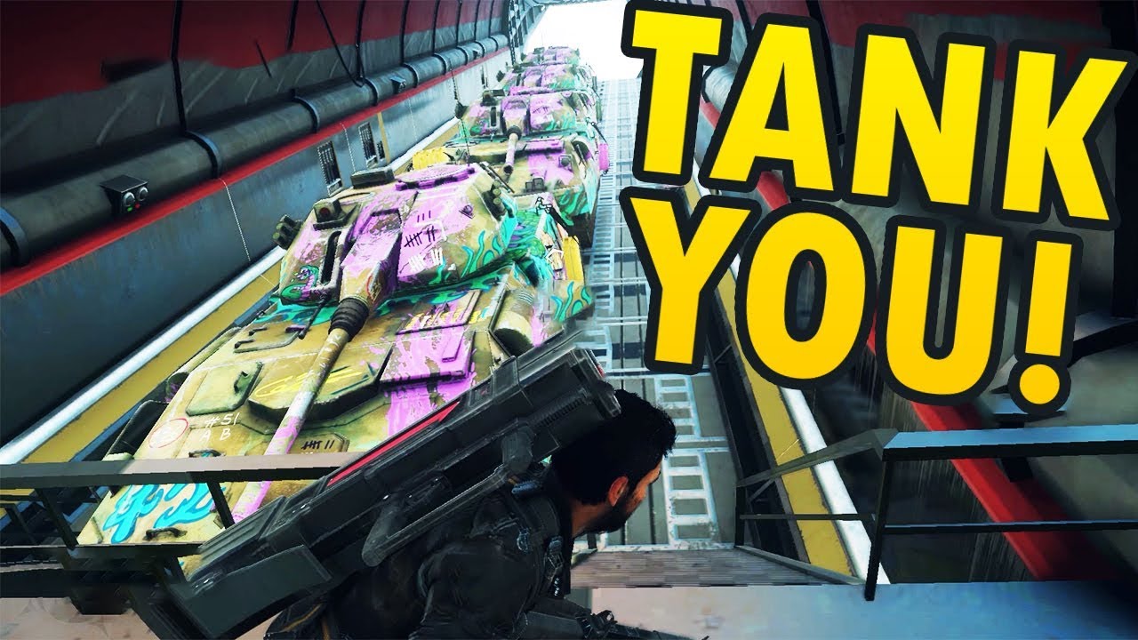 Just Cause 4 Biggest Plane With 4 Tanks Inside (Cargo)
