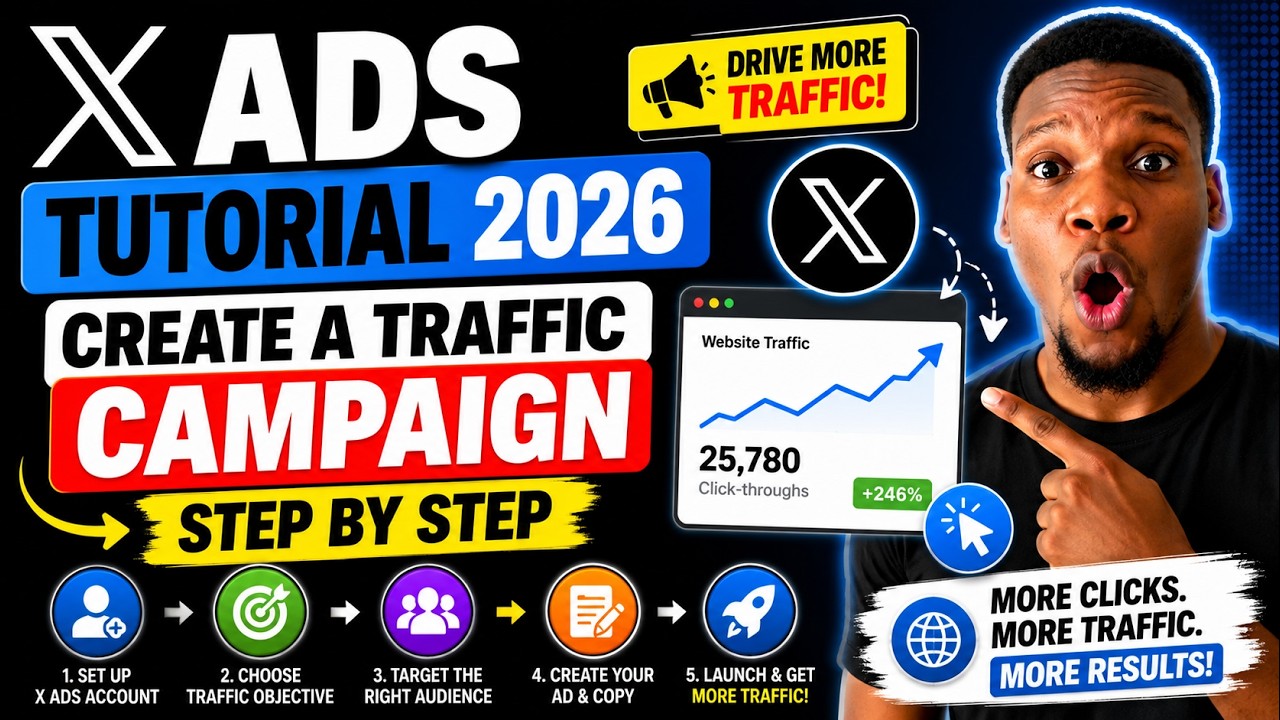 Как запустить рекламную кампанию на трафик в X Ads
